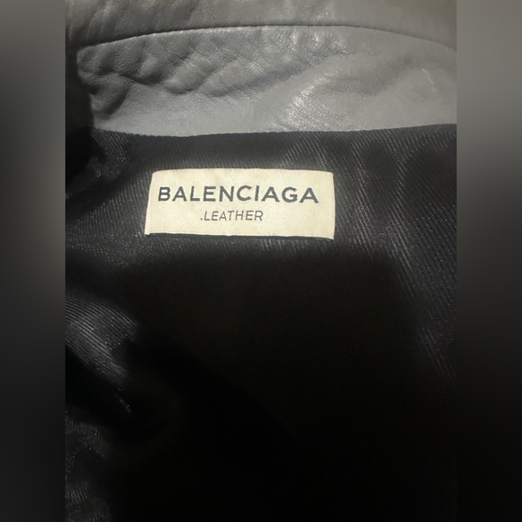 Balenciaga Biker Woman Leather Jacket - Picture 10 of 12